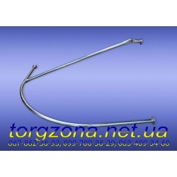 Примірочна кутова заокруглена 110/110см. з боковим підсилювачем